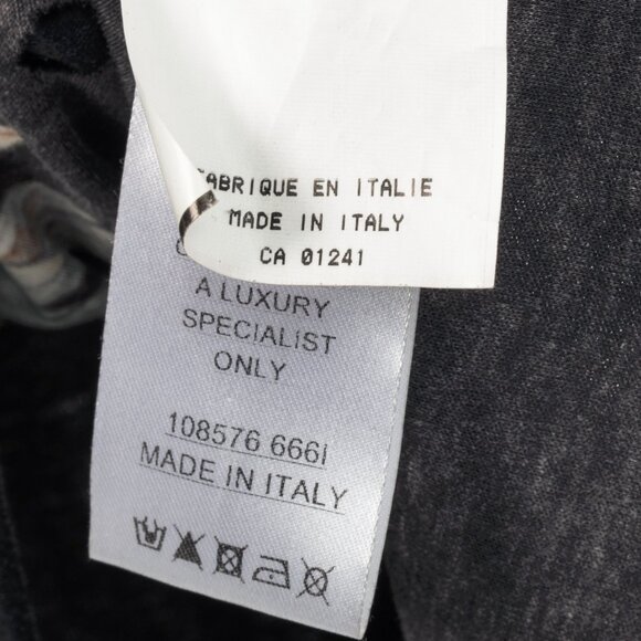 Balmain Black Cotton Distressed 3-Button Graphic Tank - Picture 9 of 11